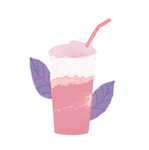 水果奶茶插画