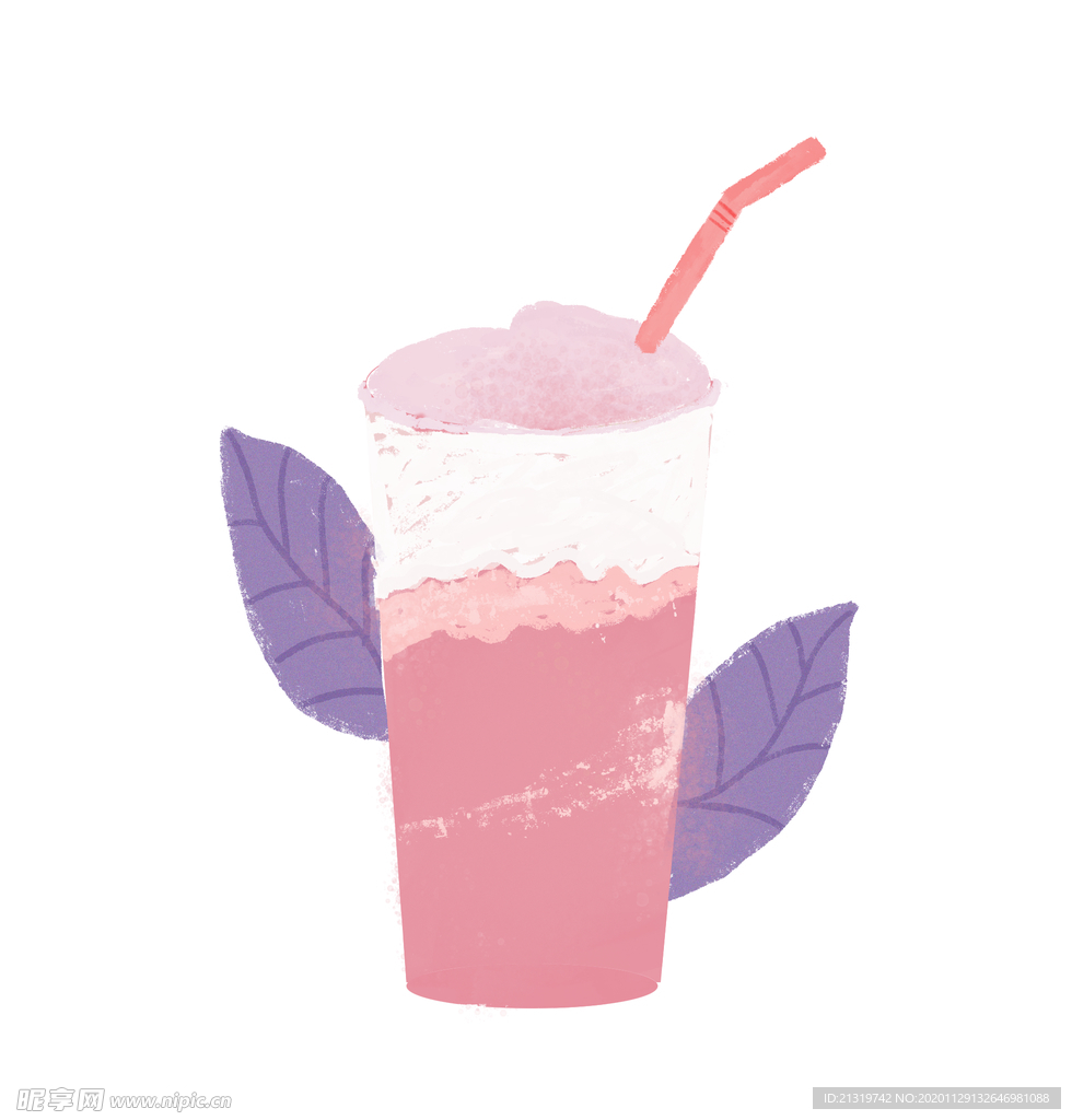 水果奶茶插画