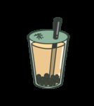 手绘奶茶