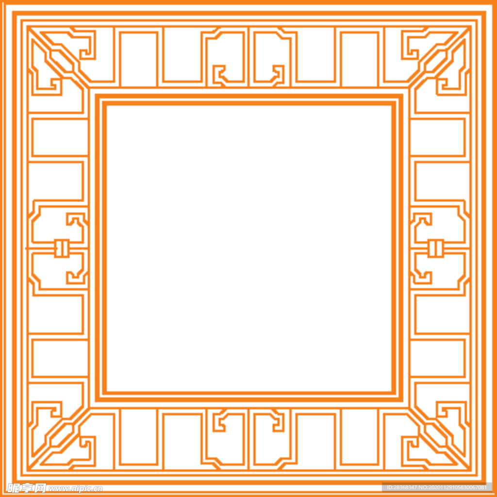 中式边框素材