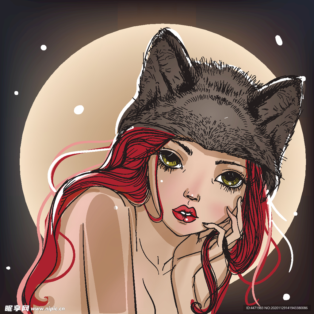 时尚美女插画