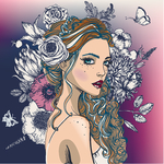 时尚美女插画