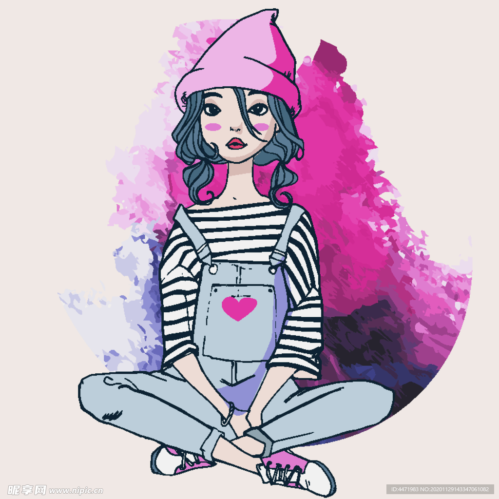 时尚美女插画