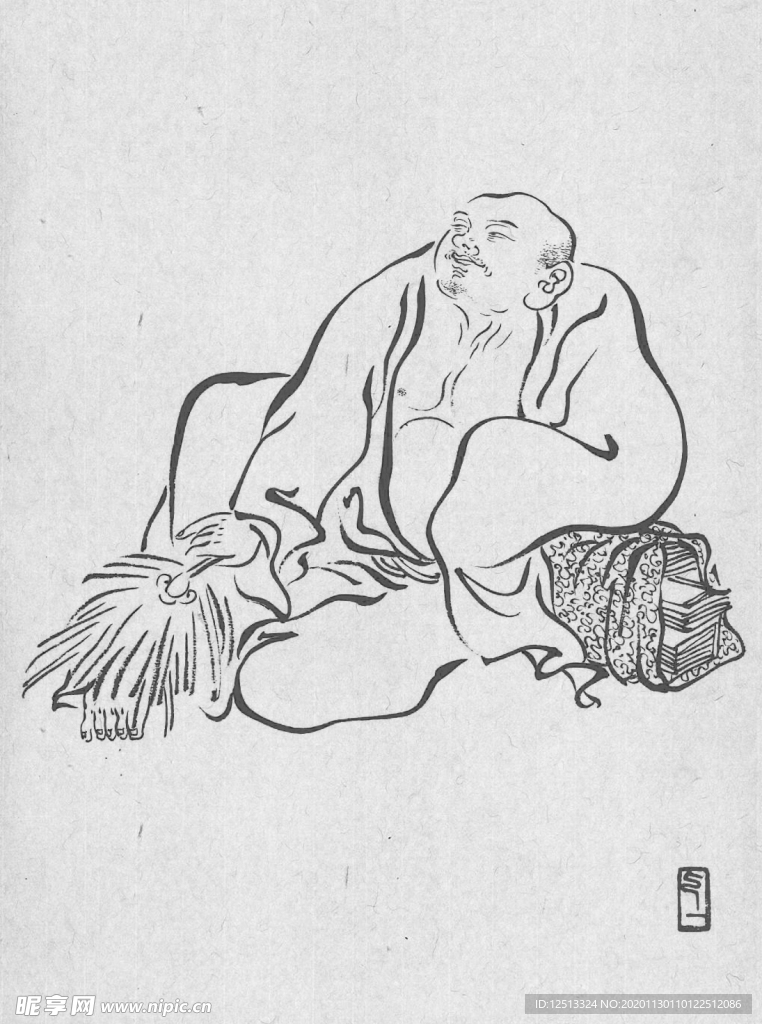 弘一法师罗汉图