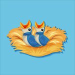 卡通小鸟
