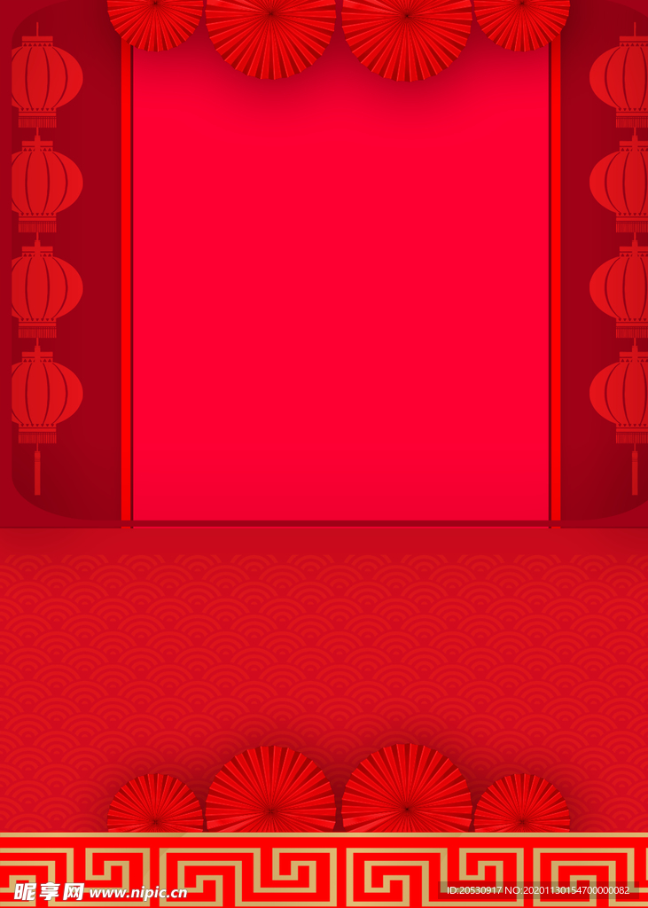 红色背景