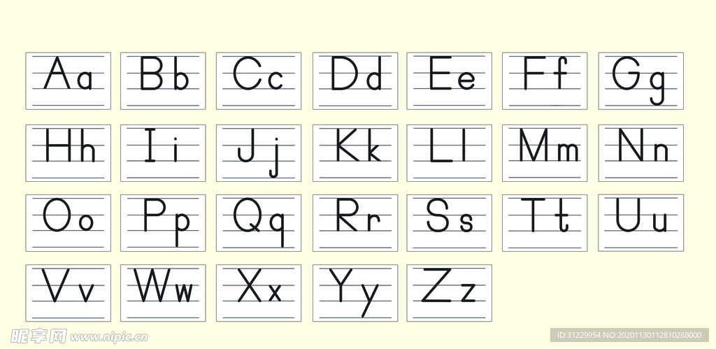 字母卡