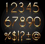 数字 金属 金属数字 质感