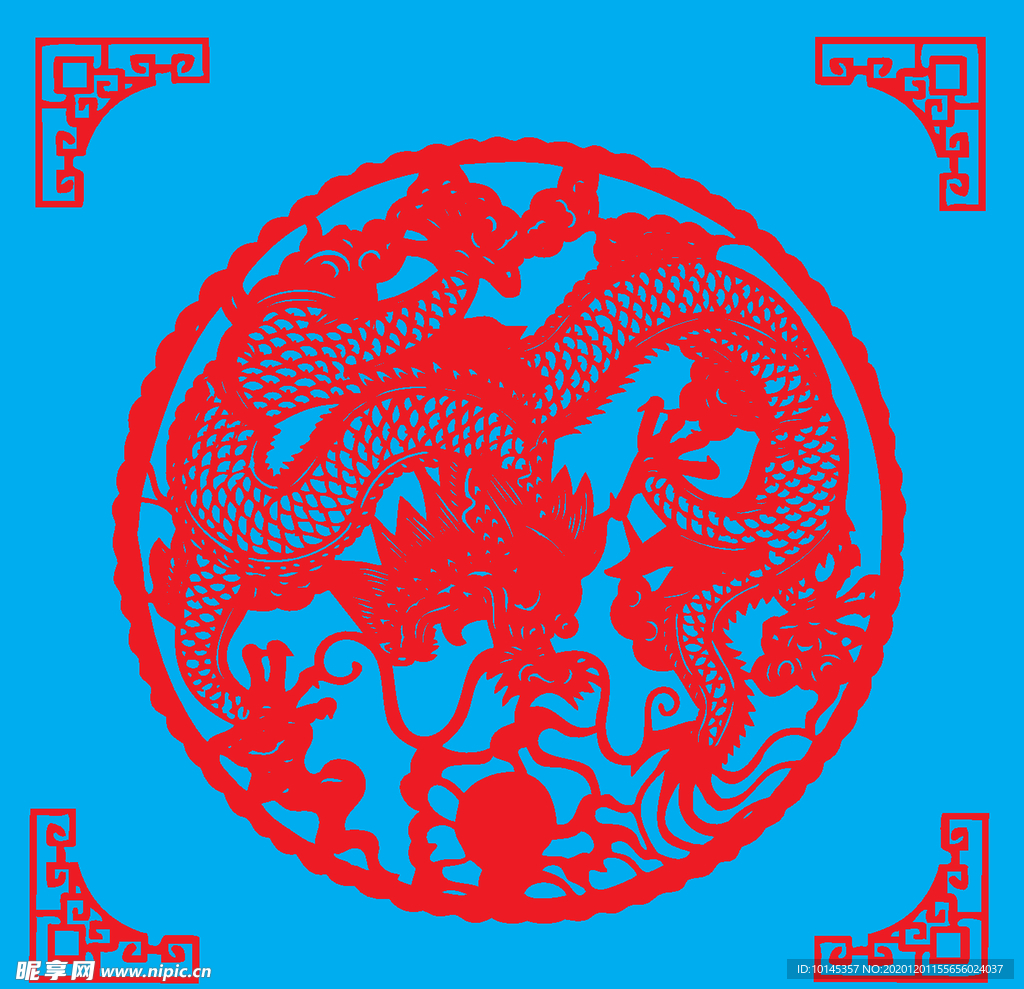 龙剪纸