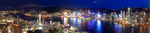 沿海城市夜景图片