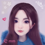 手绘卡通美女