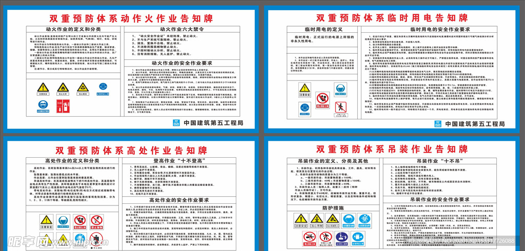 双重预防体系风险告知牌