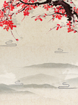 创意空白海报背景设计