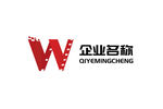 电影院W字母logo设计