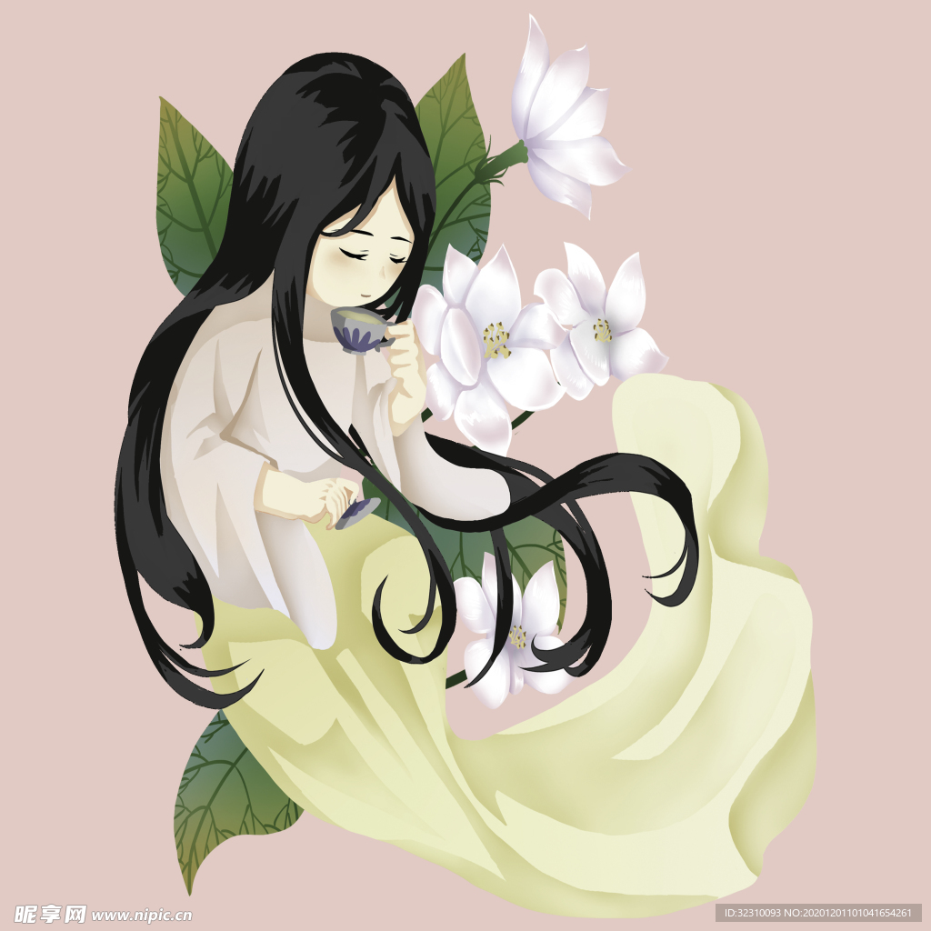 荷花美人