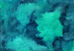 绿色水彩