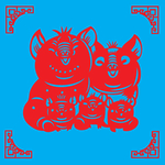 猪剪纸