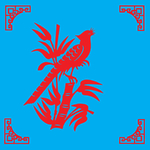 竹雀剪纸