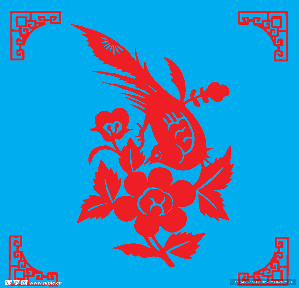 花鸟剪纸