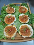 蒜茸粉丝蒸扇贝