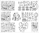 手绘线描素材