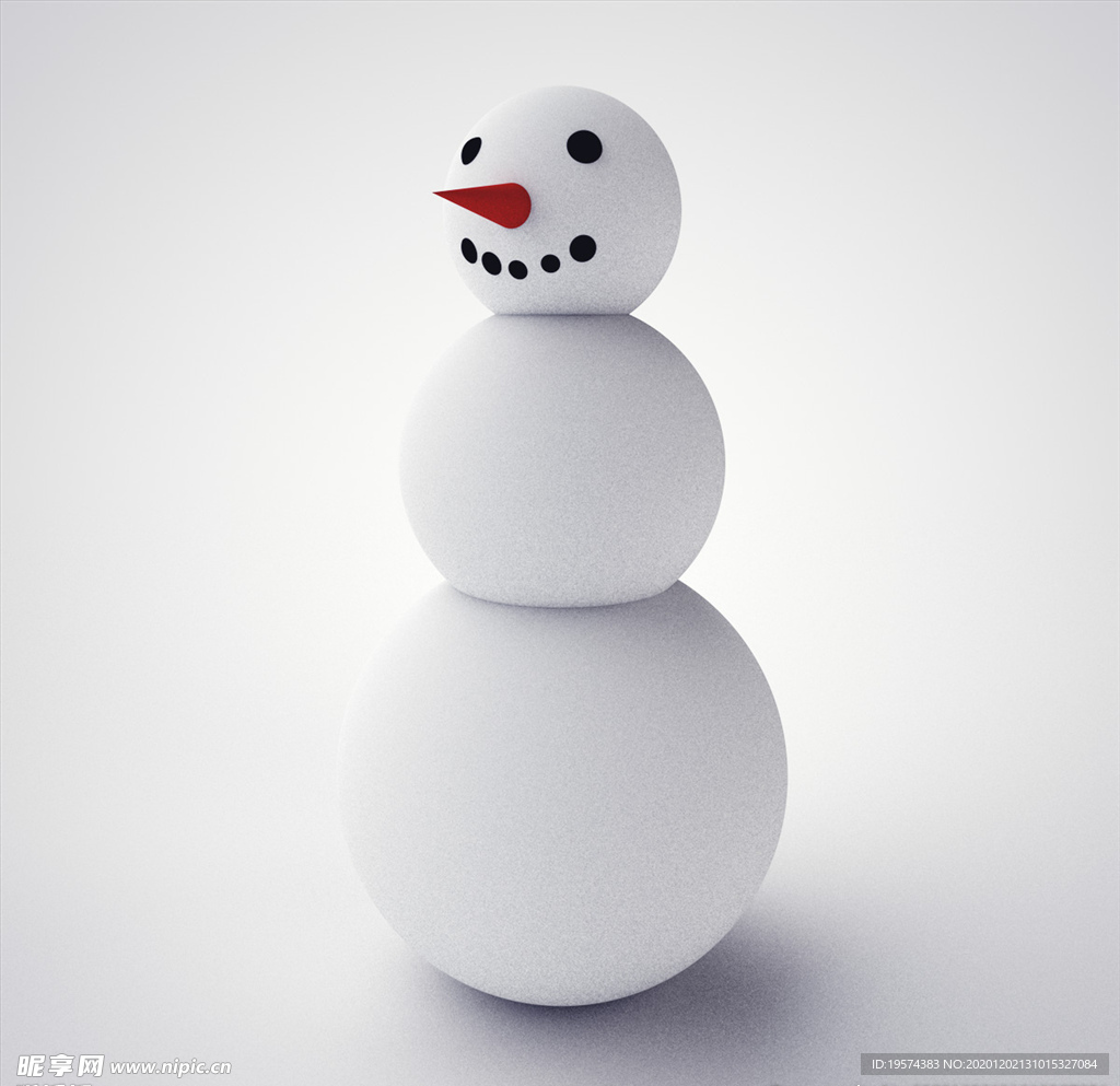 C4D 模型 雪人
