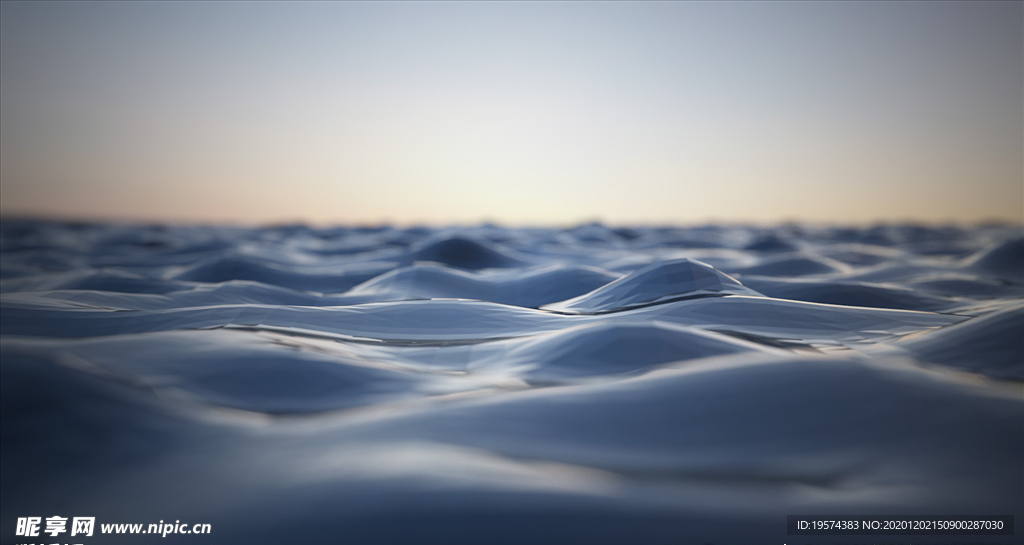 C4D模型 海面水面纹理波浪