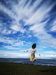 青海湖 青海 西藏  蓝天白云