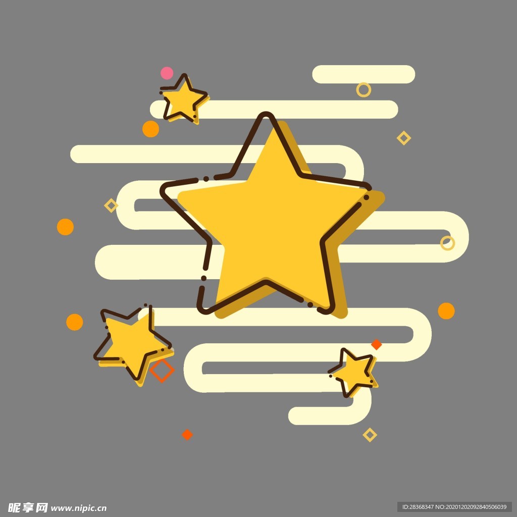 卡通星星