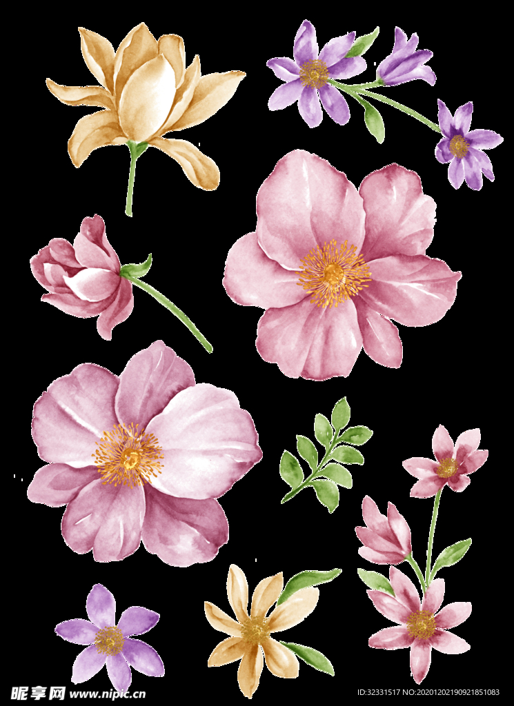 手绘花