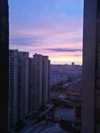 阳台看夕阳