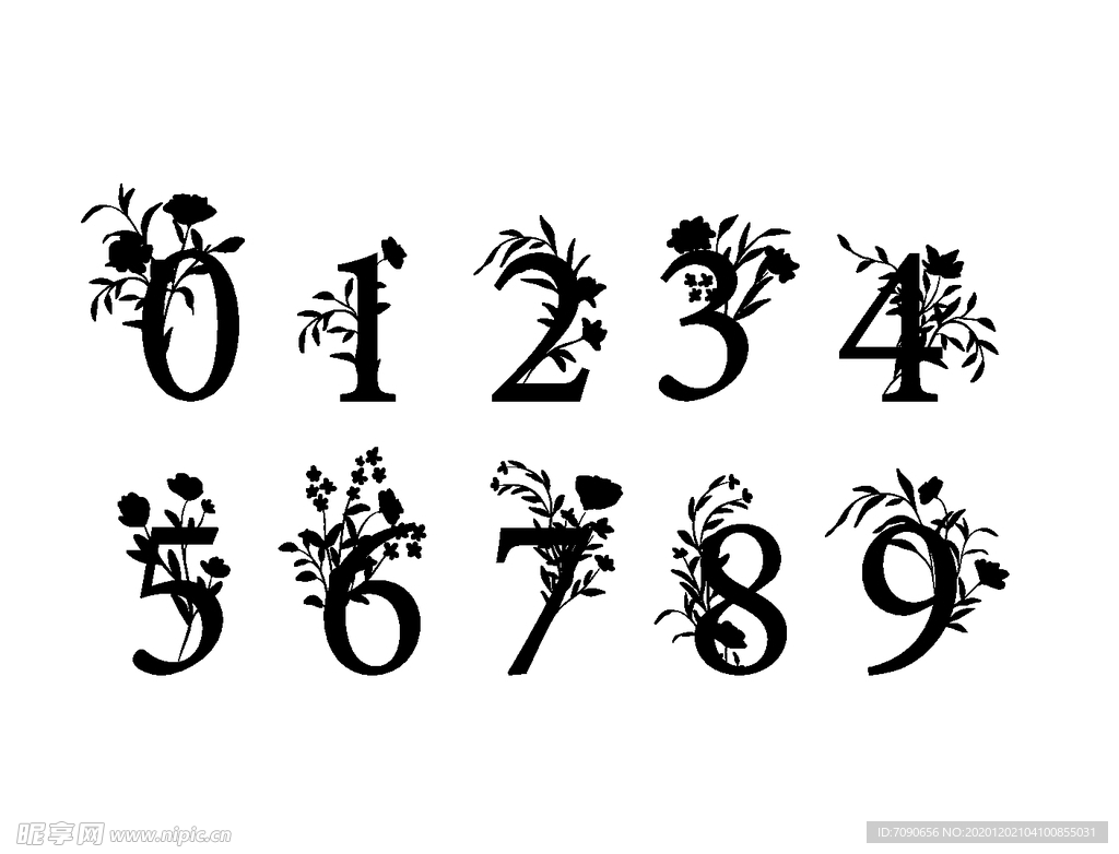 花纹数字