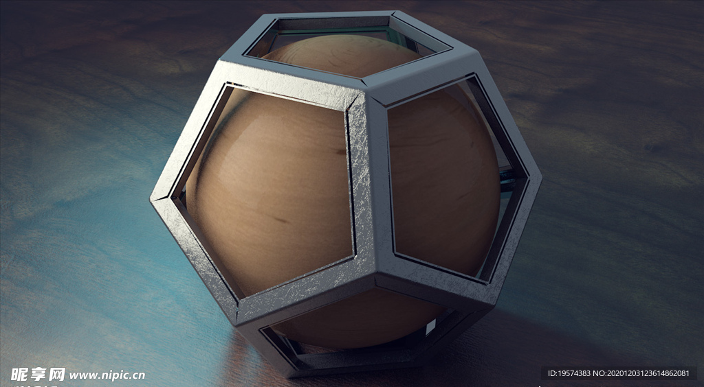C4D 模型 12面体