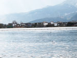 江边河滩江水
