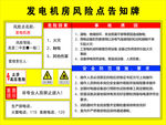 发电机房风险点告知牌