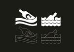 漂流瓶矢量
