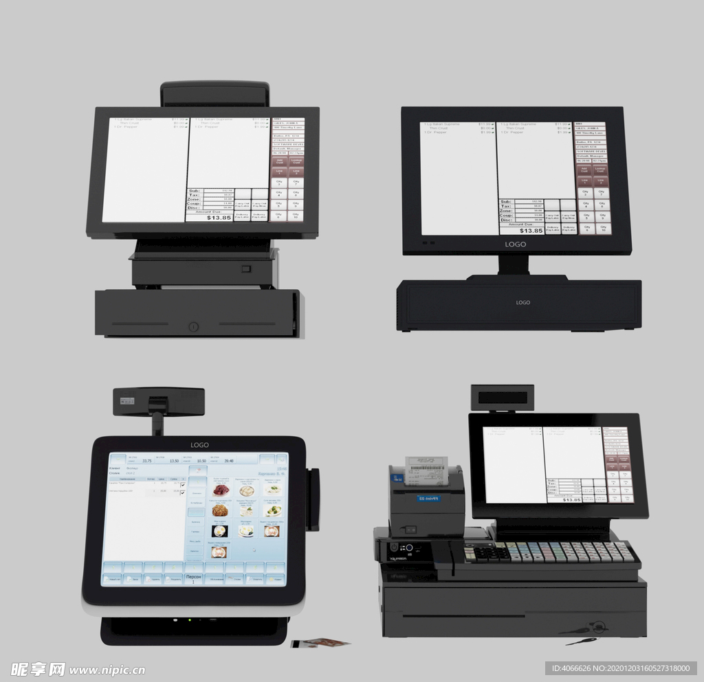 超市收银机3d模型