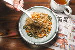 美食日本料理文化 咖喱海鲜的饭