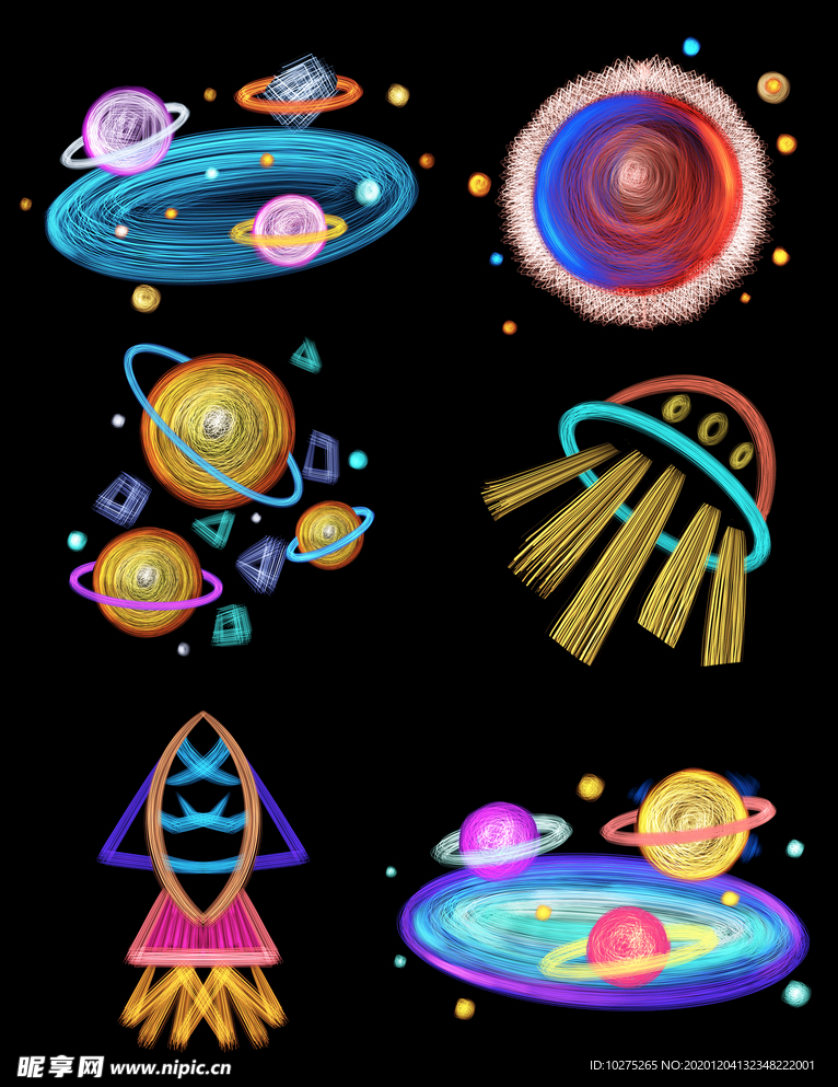 线的艺术几何线条太空线条元素