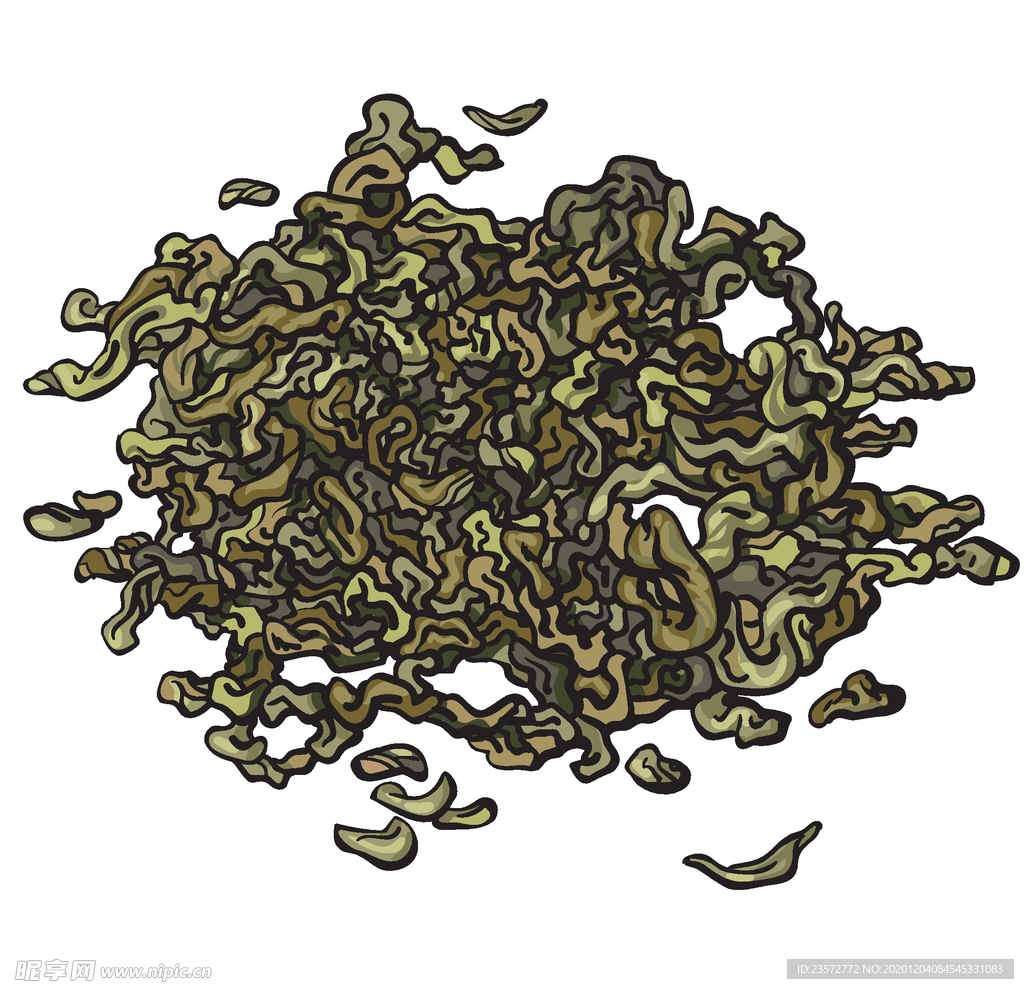茶叶矢量插画
