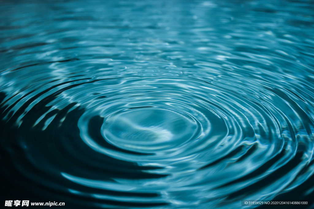 水涟漪 纹理 抽象 背景 蓝色