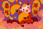 卡通牛
