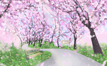 手绘樱花
