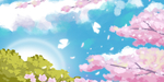 手绘樱花