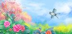 手绘樱花