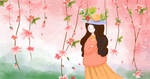 手绘樱花