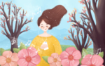 手绘樱花