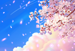 手绘樱花