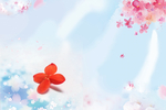 手绘樱花
