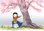 手绘樱花